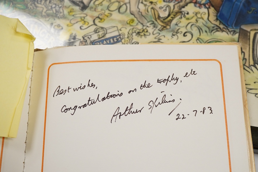 An archive of autographs and signed books relating to Bella Emberg, famed for her work on the Russ Abbot Show, and having originally come from her estate, comprising signatures of mainly television stars of the 1970s, 80